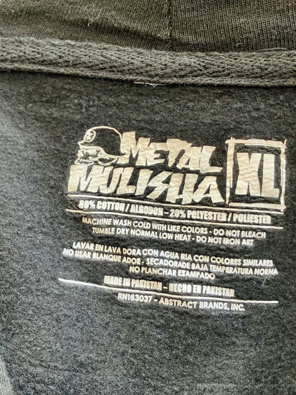 Metal Mulisha Black Zip-Up Hoodie with Camo Logo - Picture 3 of 5